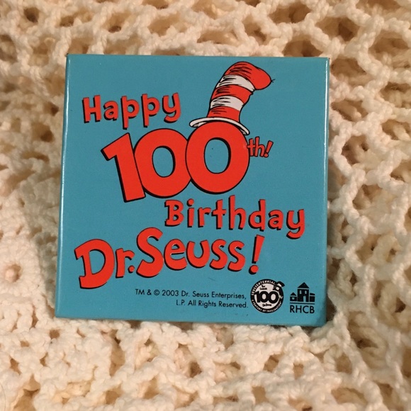 Happy 100th Birthday Dr. Seuss Collectors Pin - Picture 1 of 3